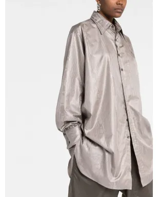 Maison Margiela オーバーサイズ長袖シャツ グレー - サムネイル5