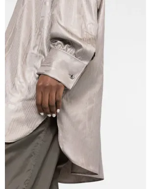 Maison Margiela オーバーサイズ長袖シャツ グレー - サムネイル3