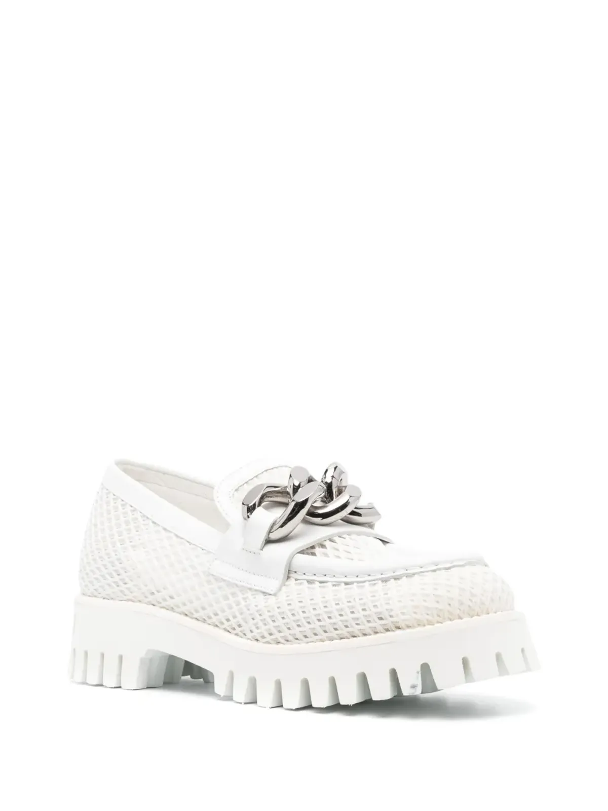Casadei タペール ネットウェブ ローファー - 画像2