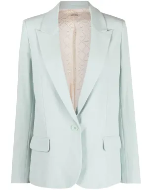 Zadig&Voltaire パステルブルーのシングルブレストブレザー - サムネイル1
