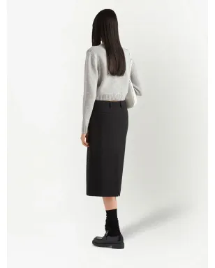 Prada ロゴ入りインターシア カシミヤ ジャンパー - サムネイル3
