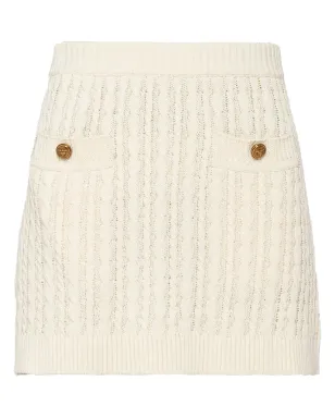 Prada ケーブルニット コットン ミニスカート - サムネイル1