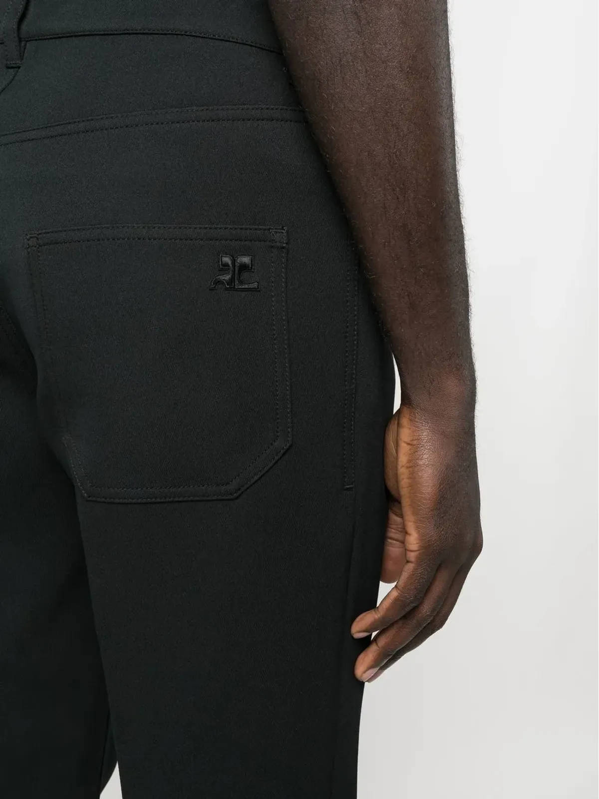 Courrèges ボタンパンツ - ブラック - 画像5