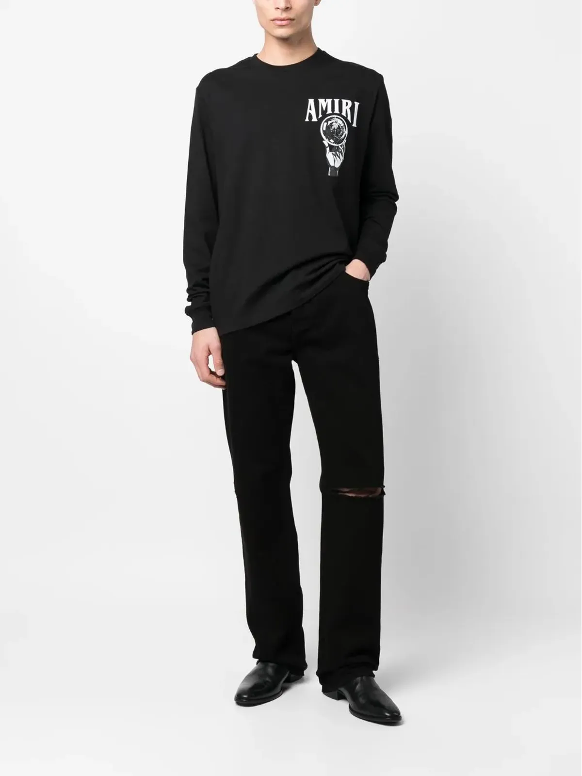 AMIRI ファイブポケットストレートジーンズ - 画像2