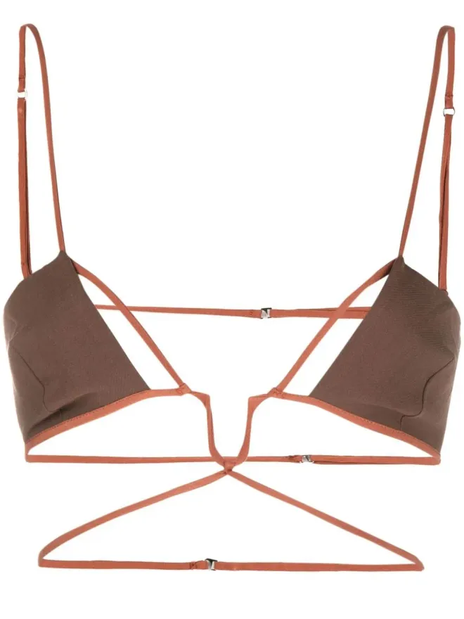 Nensi Dojaka Nensi Dojaka カットアウト・クロップトップの商品画像