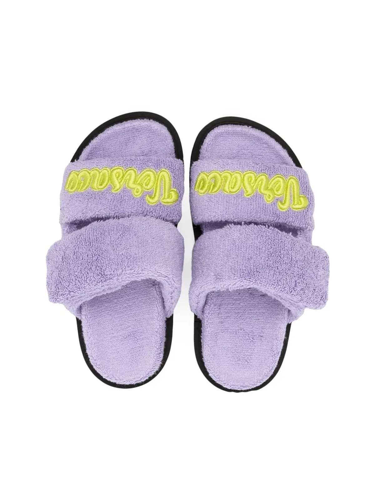 Versace Kids ロゴパッチサンダル - 画像3