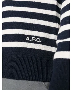 A.P.C. ストライプ柄ニットセーター - サムネイル5
