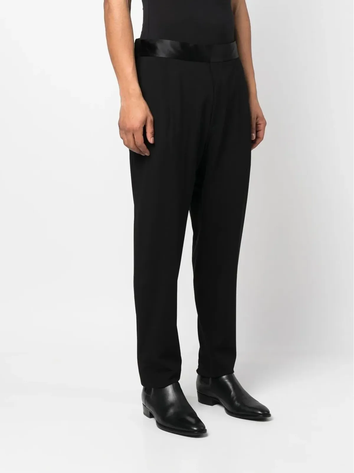 Giorgio Armani テーパードパンツ - ブラック - 画像3