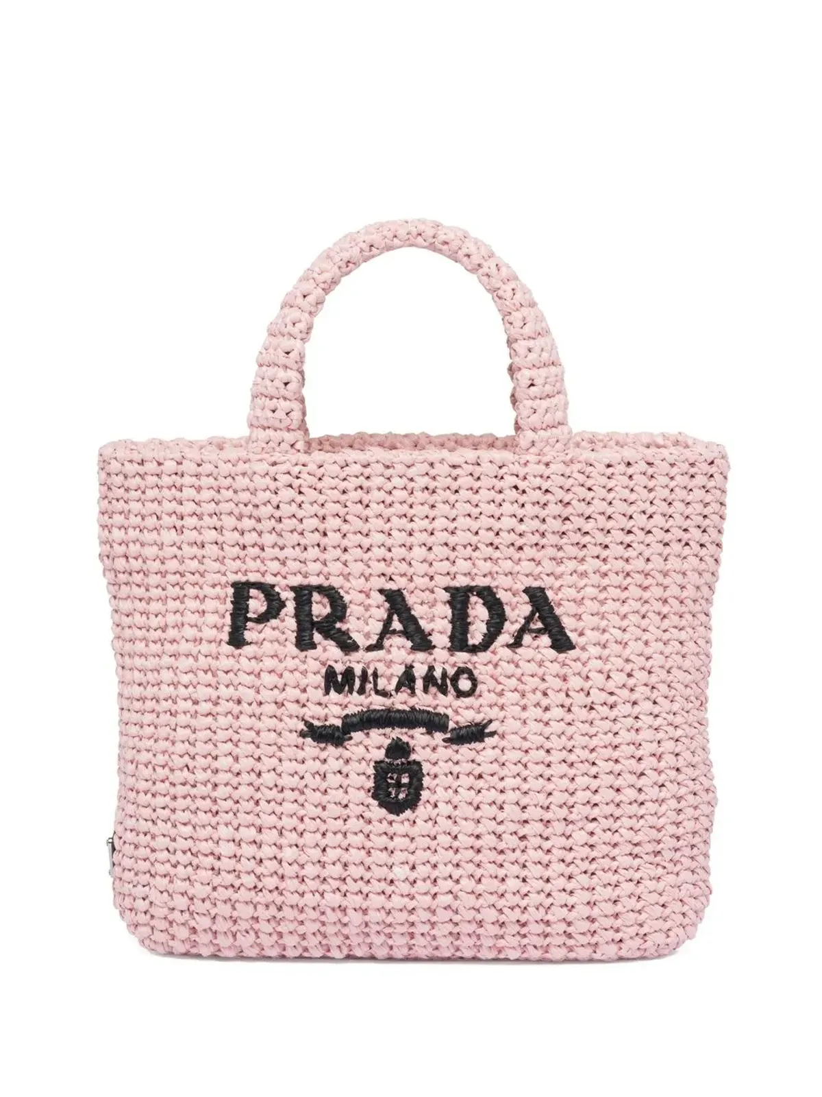 Prada かぎ針編みトートバッグ - ピンク - 画像1