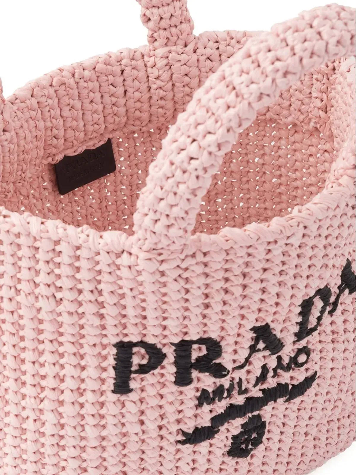 Prada かぎ針編みトートバッグ - ピンク - 画像5