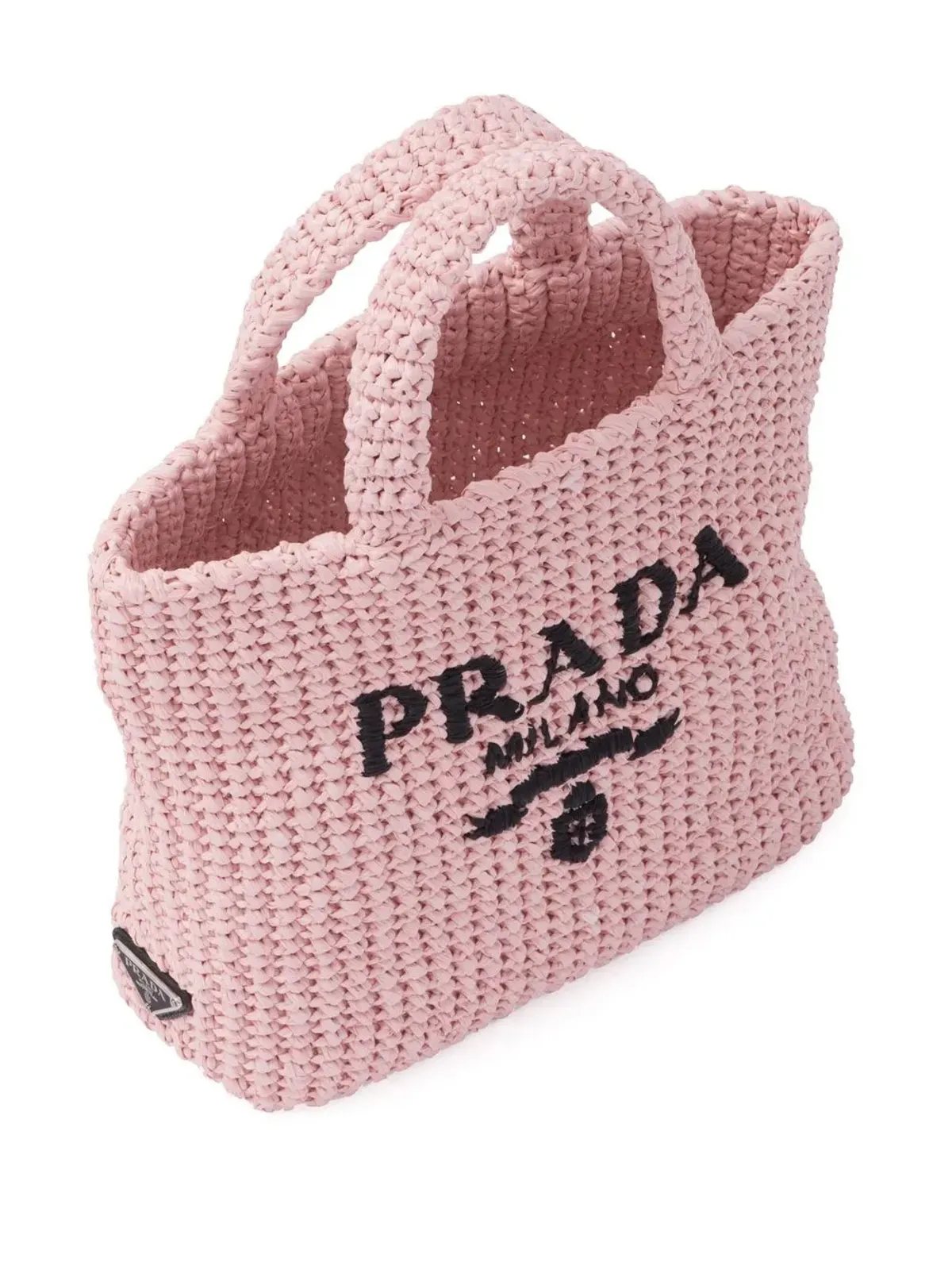 Prada かぎ針編みトートバッグ - ピンク - 画像3