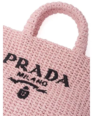 Prada かぎ針編みトートバッグ - ピンク - サムネイル4