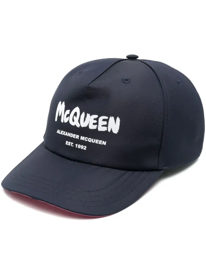 Alexander McQueen Alexander McQueen ロゴプリントベースボールキャップの商品画像