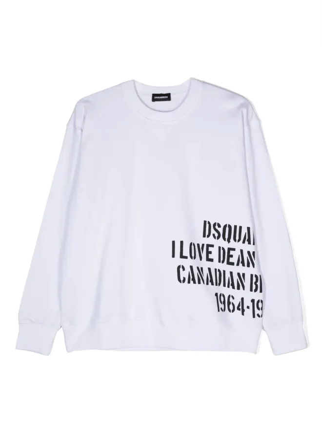 DSQUARED2 KIDS DSQUARED2 KIDS ロゴプリント入りスウェットシャツ - Whiteの商品画像