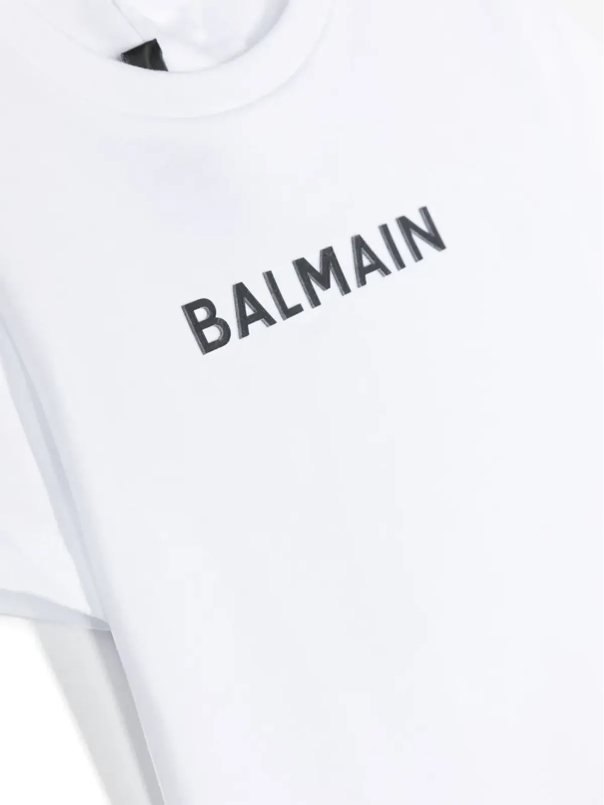 Balmain Kids ロゴフロックコットンTシャツ - 画像3