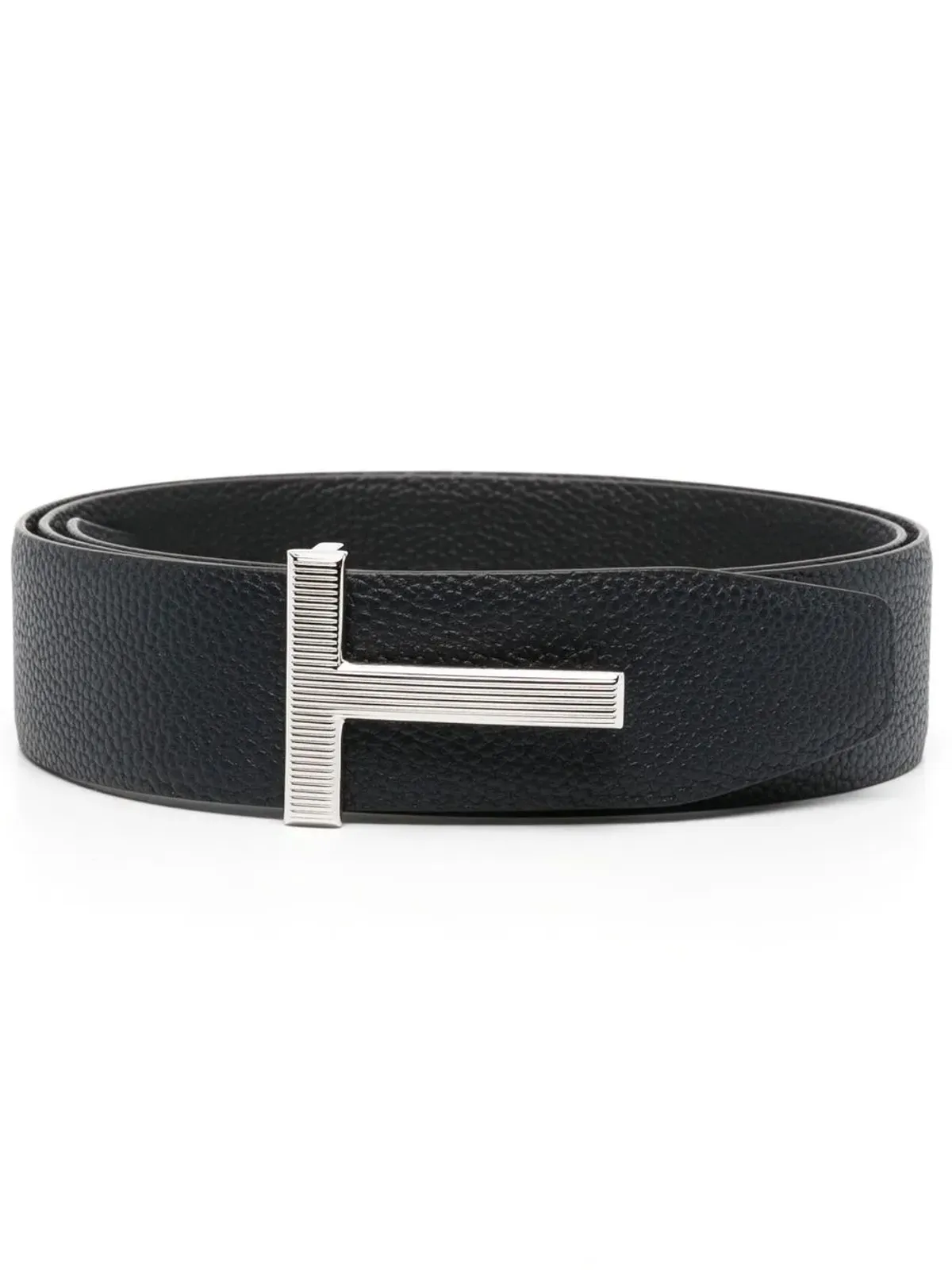 TOM FORD ロゴバックル グレインレザー ベルト - 画像1