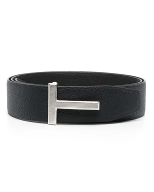 TOM FORD ロゴバックル グレインレザー ベルト - サムネイル1