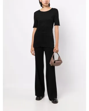 Skall Studio Edie Pointelle Tee - Black - サムネイル2