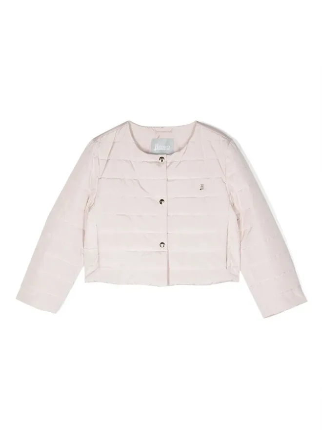 Herno Kids Herno Kids 前開きスナップボタン付きジャケット - Pinkの商品画像