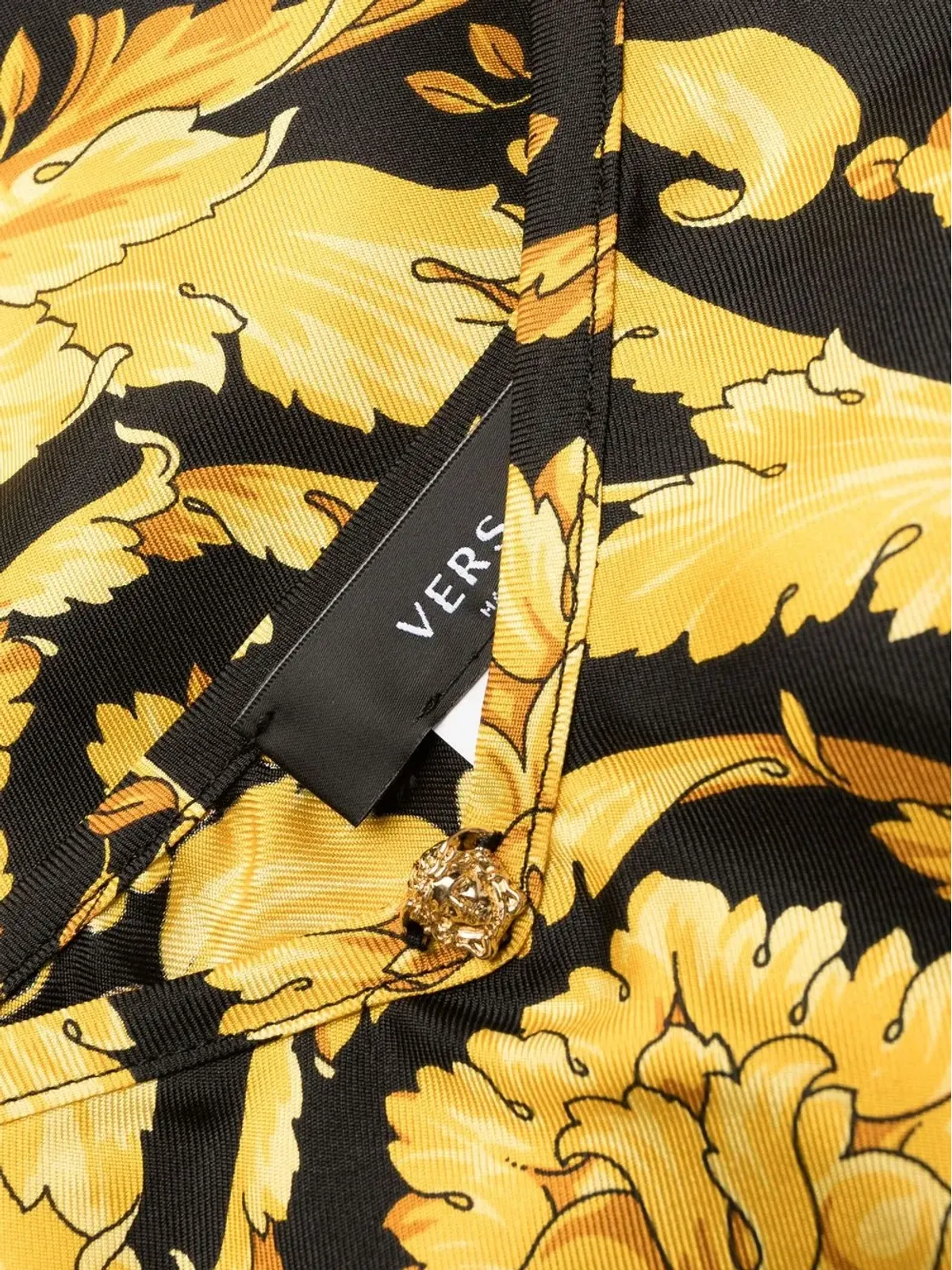 Versace バロッコプリント シルクキャミソール - ブラック - 画像3