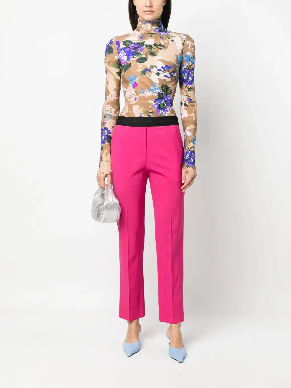 MSGM コントラストウエストバンドパンツ - 画像2