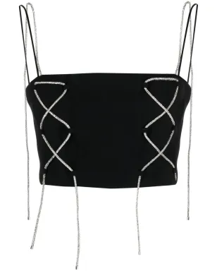 Giuseppe Di Morabito rhinestone-straps cropped top - サムネイル1
