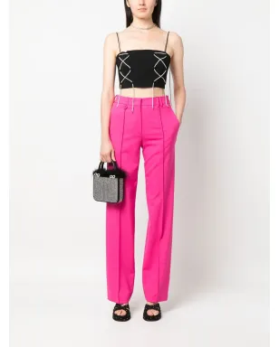 Giuseppe Di Morabito rhinestone-straps cropped top - サムネイル2