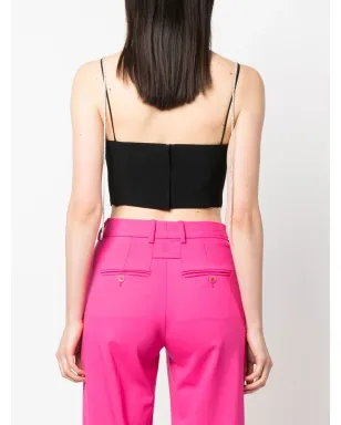 Giuseppe Di Morabito rhinestone-straps cropped top - サムネイル4
