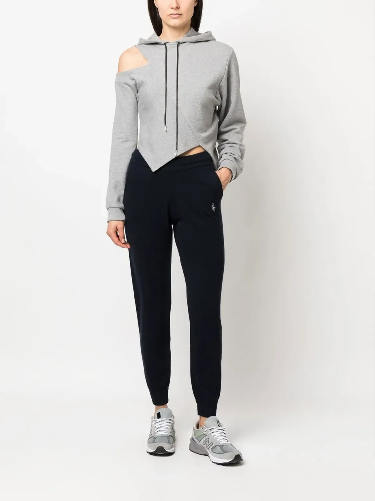 Sporty & Rich 刺繍ロゴ入りカシミヤ トラックパンツ - 画像2