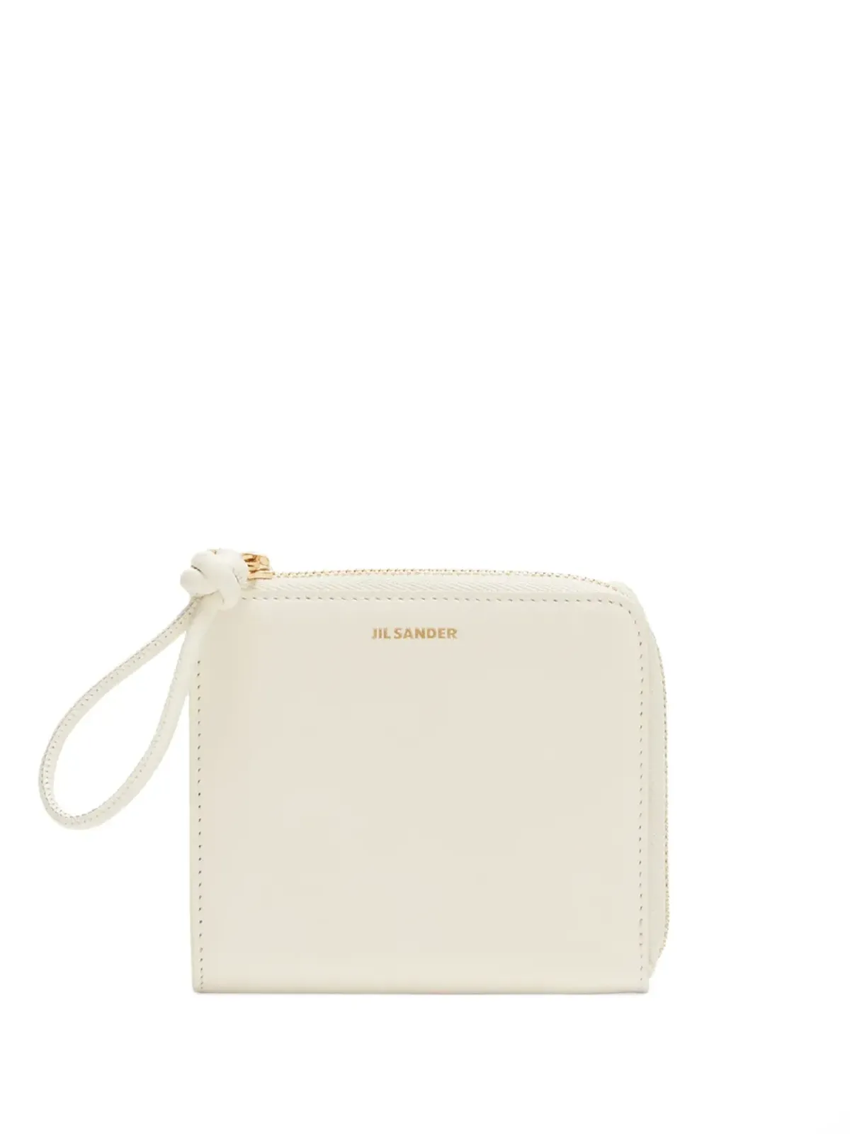 Jil Sander デボスド ロゴ カーフレザー ウォレット - ホワイト - 画像1