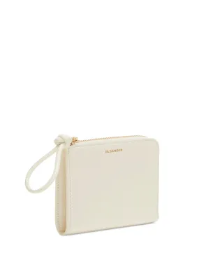 Jil Sander デボスド ロゴ カーフレザー ウォレット - ホワイト - サムネイル2