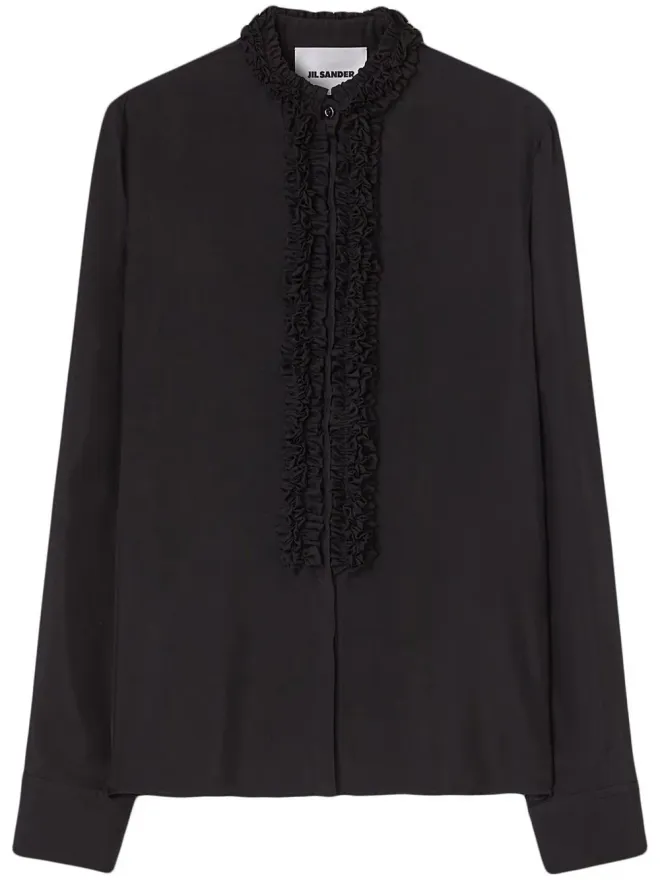 Jil Sander Jil Sander フリル付き長袖シャツの商品画像