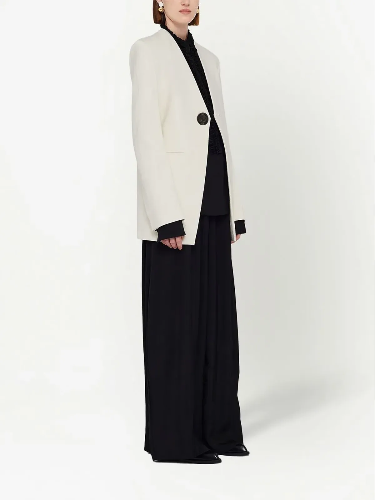 Jil Sander フリル付き長袖シャツ - 画像3