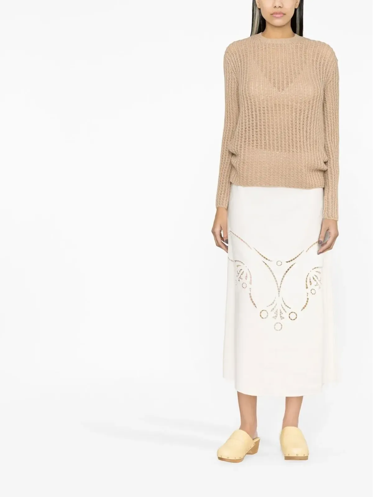 Chloé クルーネック ワッフルニット ジャンパー - 画像2