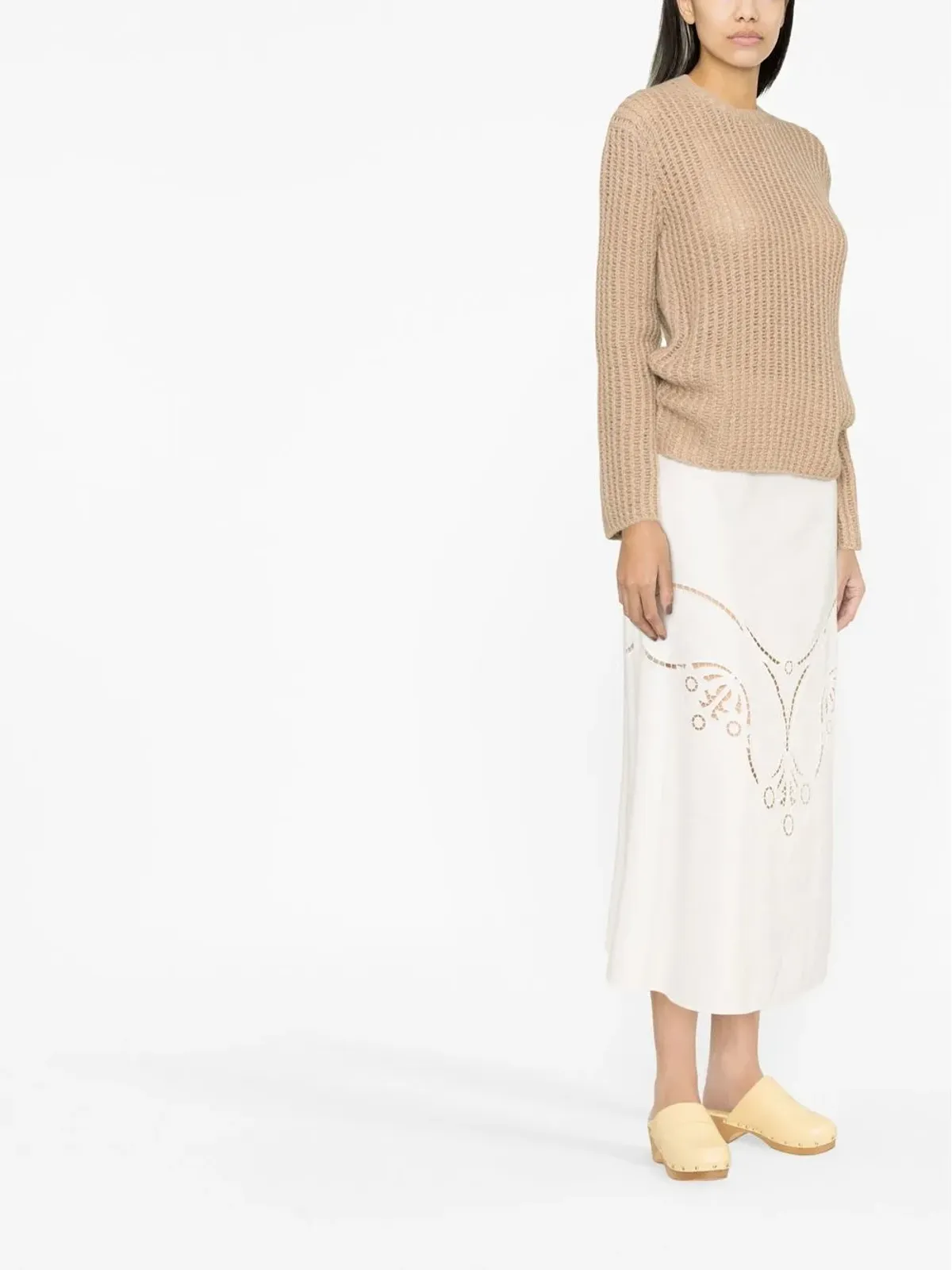 Chloé クルーネック ワッフルニット ジャンパー - 画像4