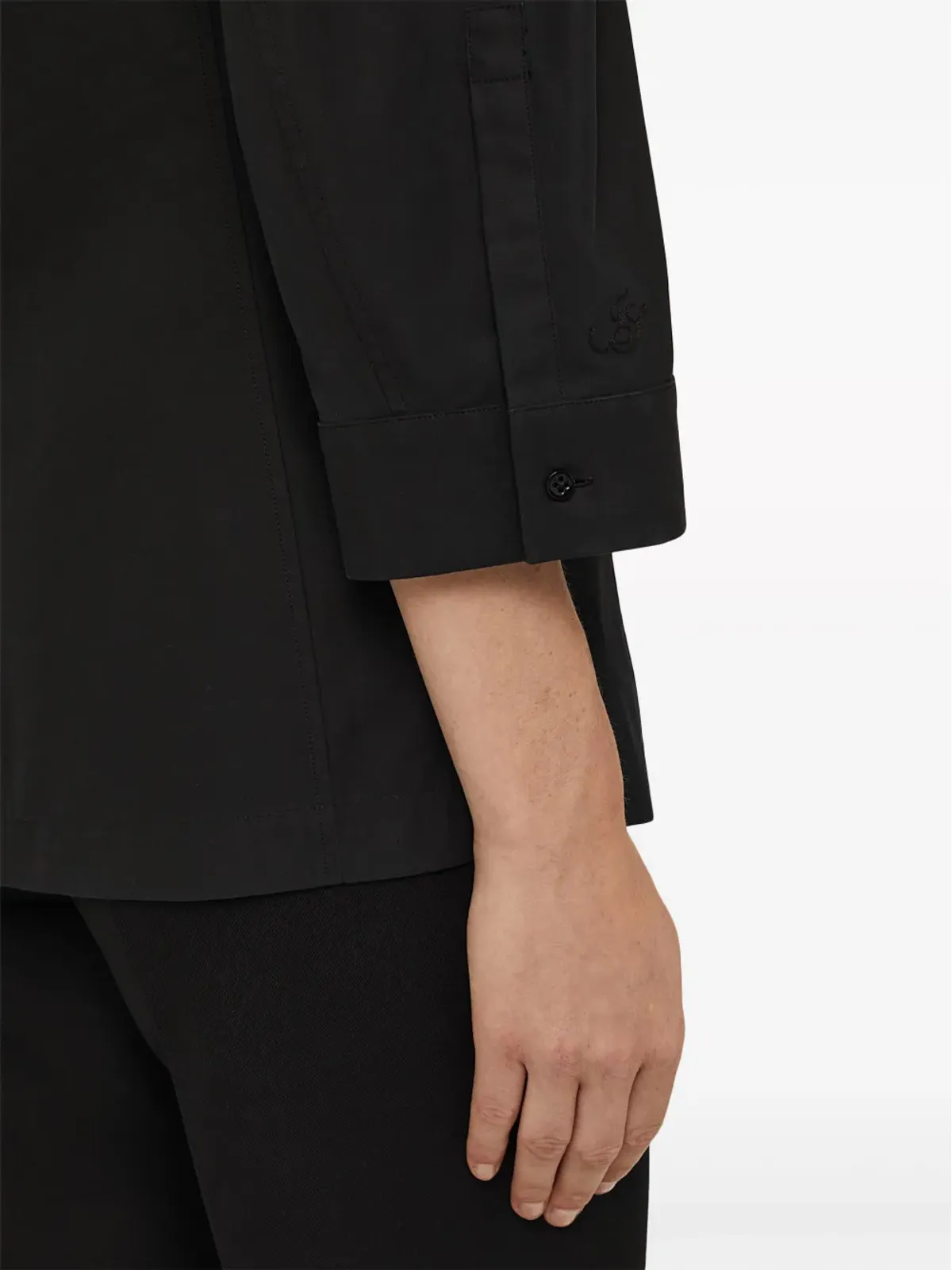 Jil Sander Saturday P.M. cotton shirt - Black - 画像5