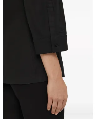 Jil Sander Saturday P.M. cotton shirt - Black - サムネイル5