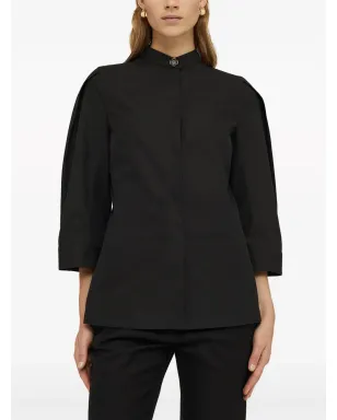 Jil Sander Saturday P.M. cotton shirt - Black - サムネイル3