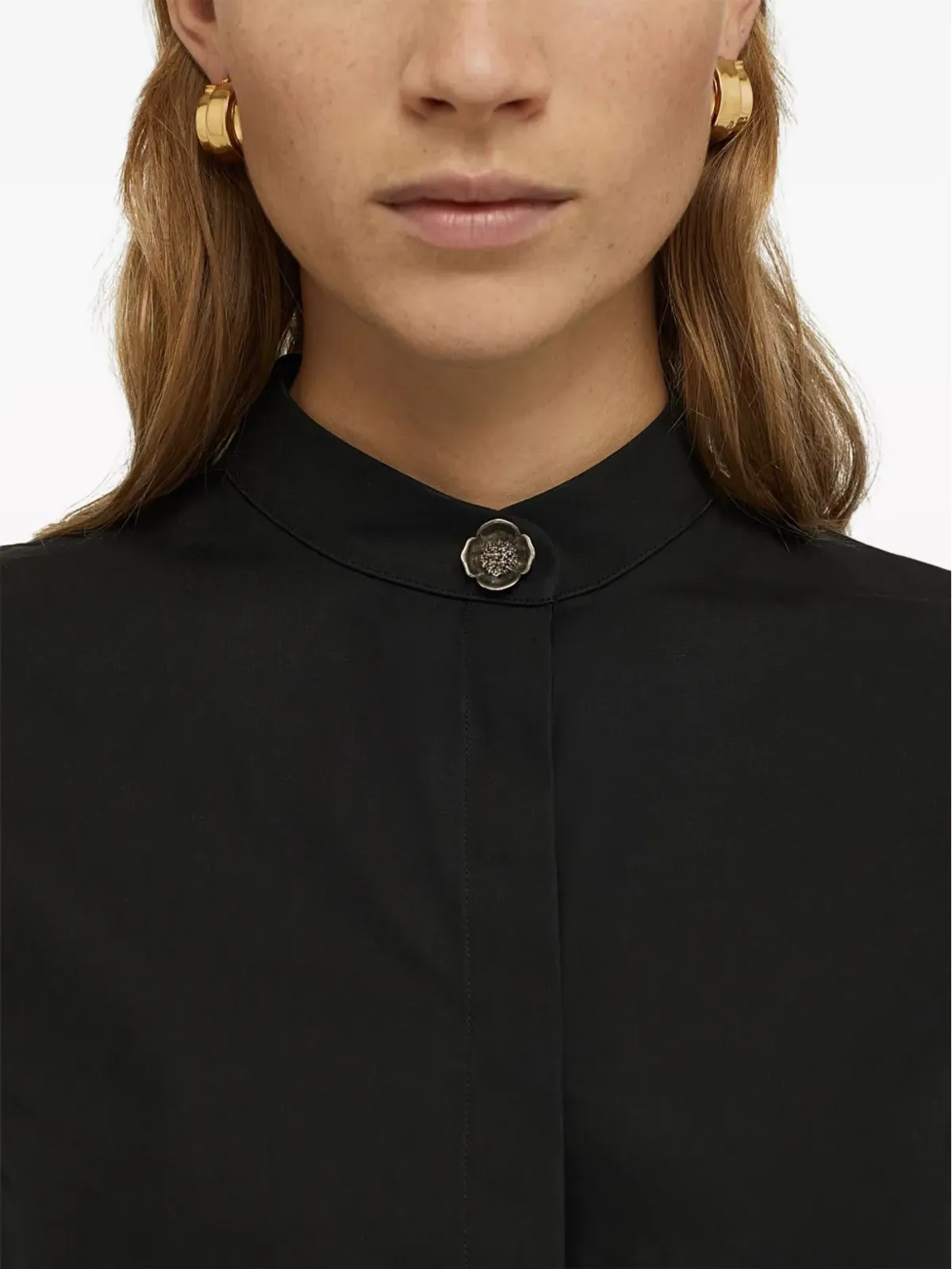 Jil Sander Saturday P.M. cotton shirt - Black - 画像4