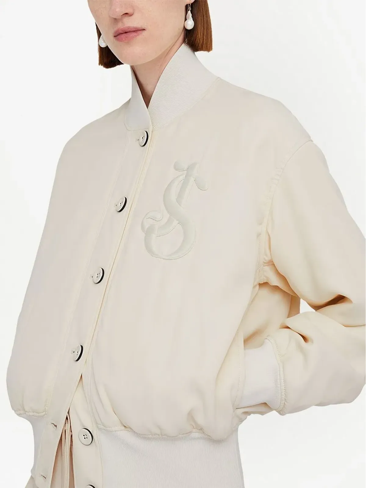 Jil Sander アップリケロゴ ボンバー ジャケット - 画像5