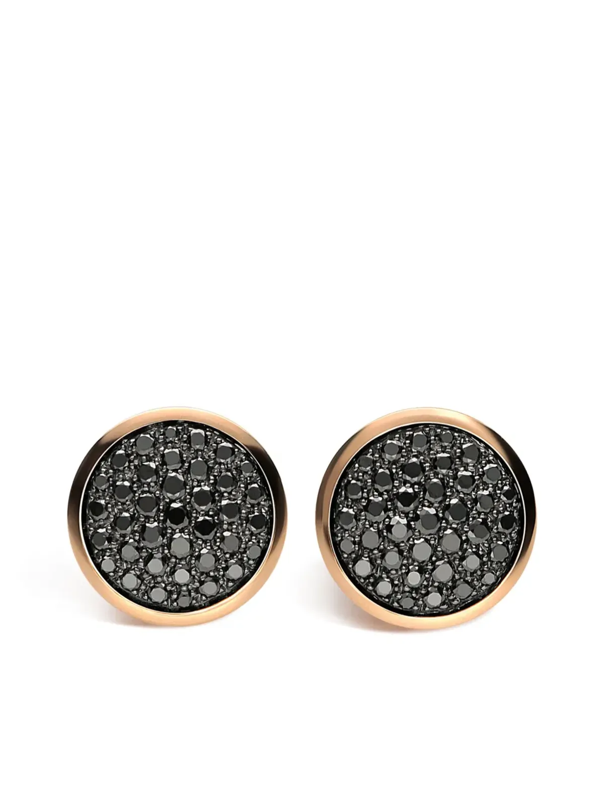LEO PIZZO ローズゴールド ダイヤモンド スタッドピアス - 画像1