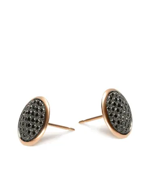 LEO PIZZO ローズゴールド ダイヤモンド スタッドピアス - サムネイル2