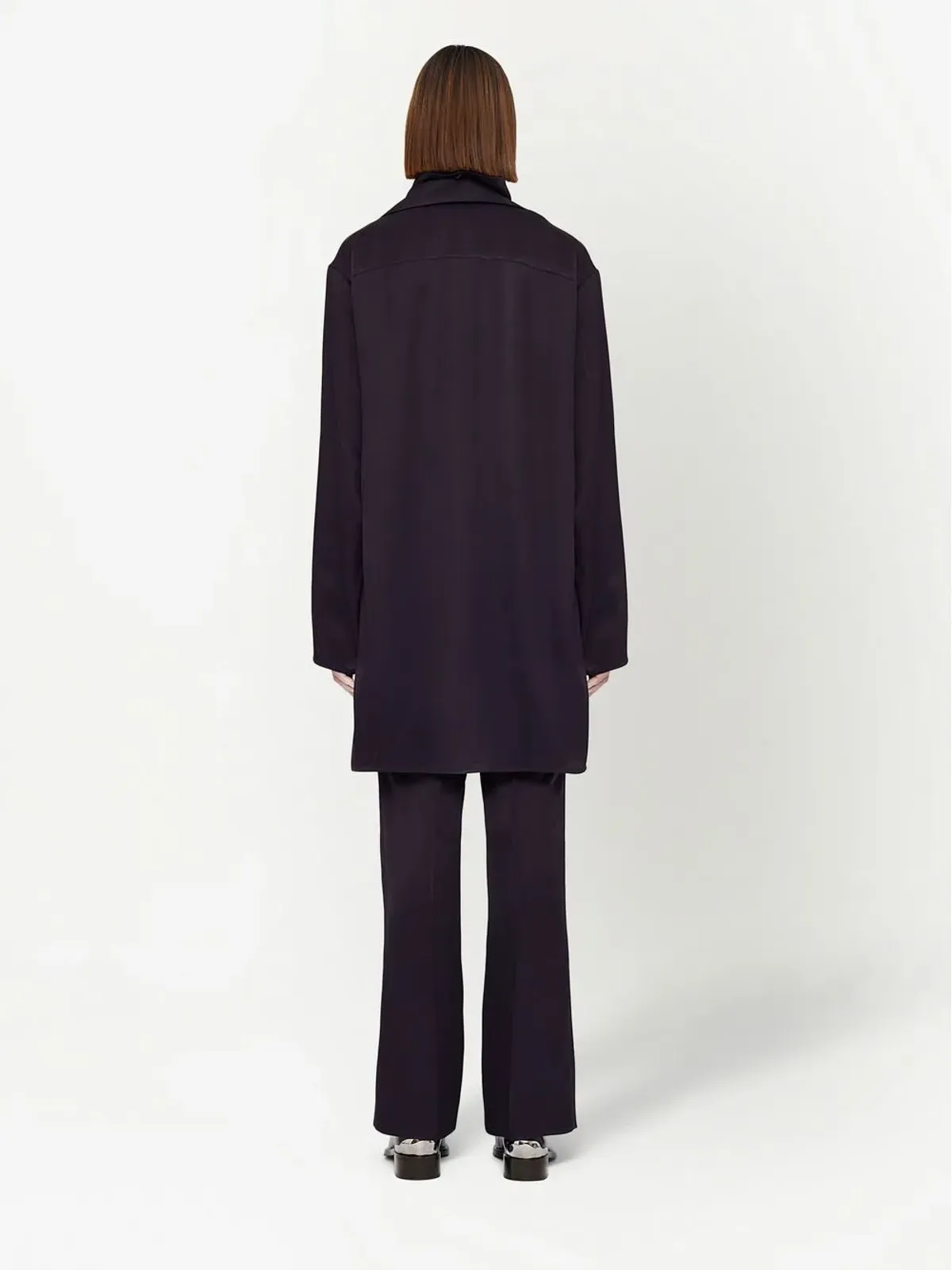 Jil Sander プレスド・クリース ハイウェストパンツ - 画像4