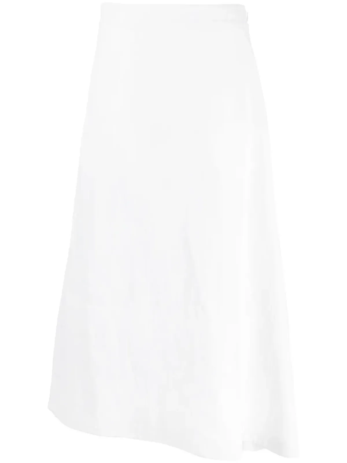 Jil Sander アシンメトリックリネンミディスカート - 画像1
