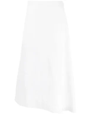 Jil Sander アシンメトリックリネンミディスカート - サムネイル1