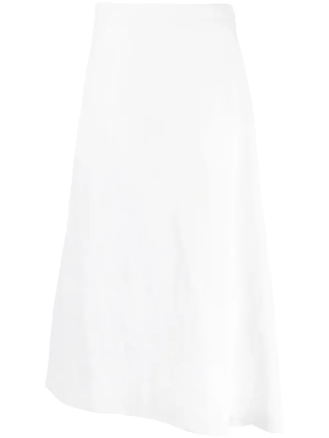 Jil Sander Jil Sander アシンメトリックリネンミディスカートの商品画像