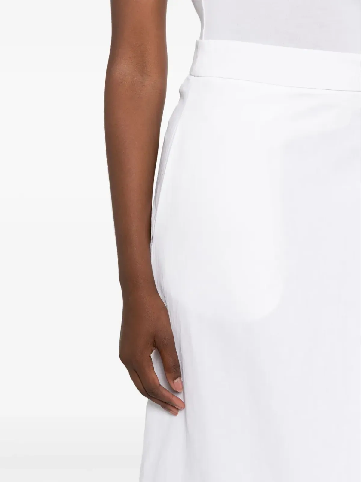 Jil Sander アシンメトリックリネンミディスカート - 画像5