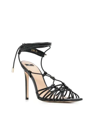 Elisabetta Franchi チェーンディテール オープントゥ サンダル - サムネイル2