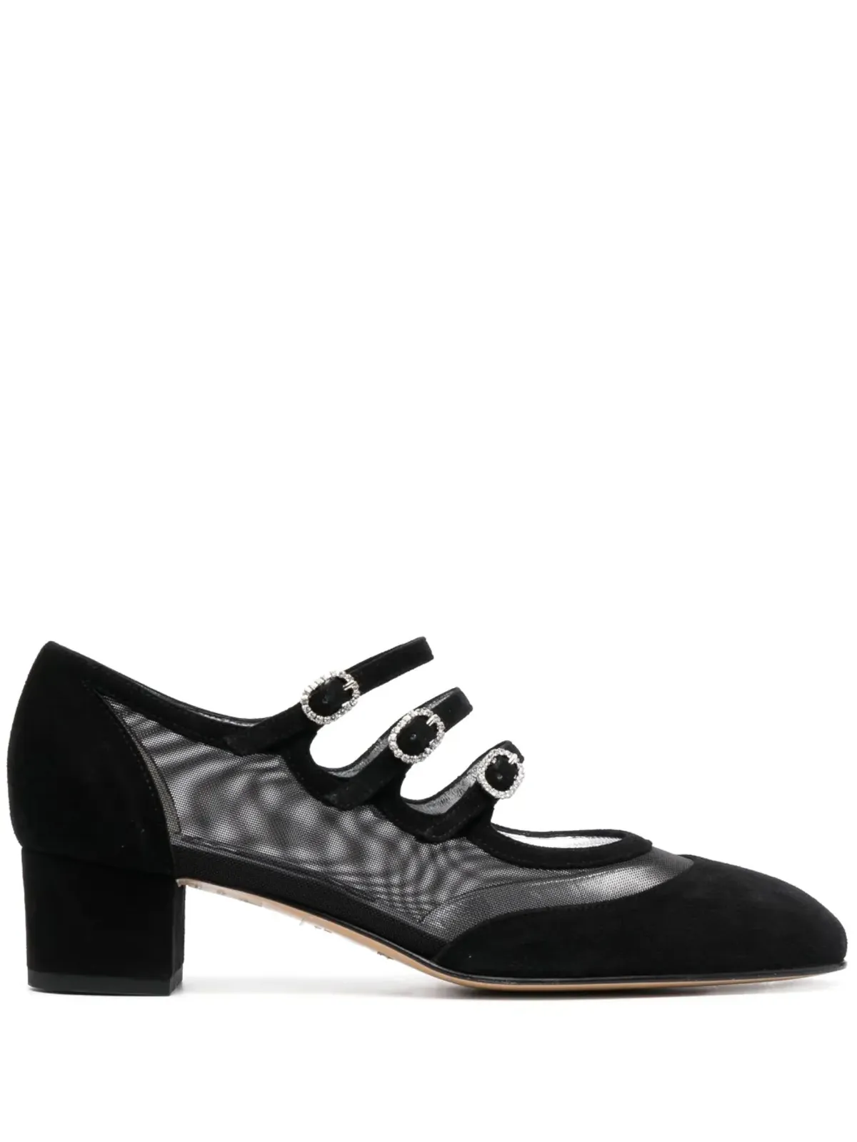 Carel Paris メッシュパネル入りスエードパンプス - 画像1