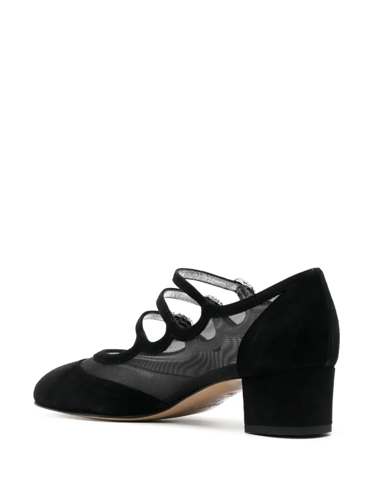 Carel Paris メッシュパネル入りスエードパンプス - 画像3